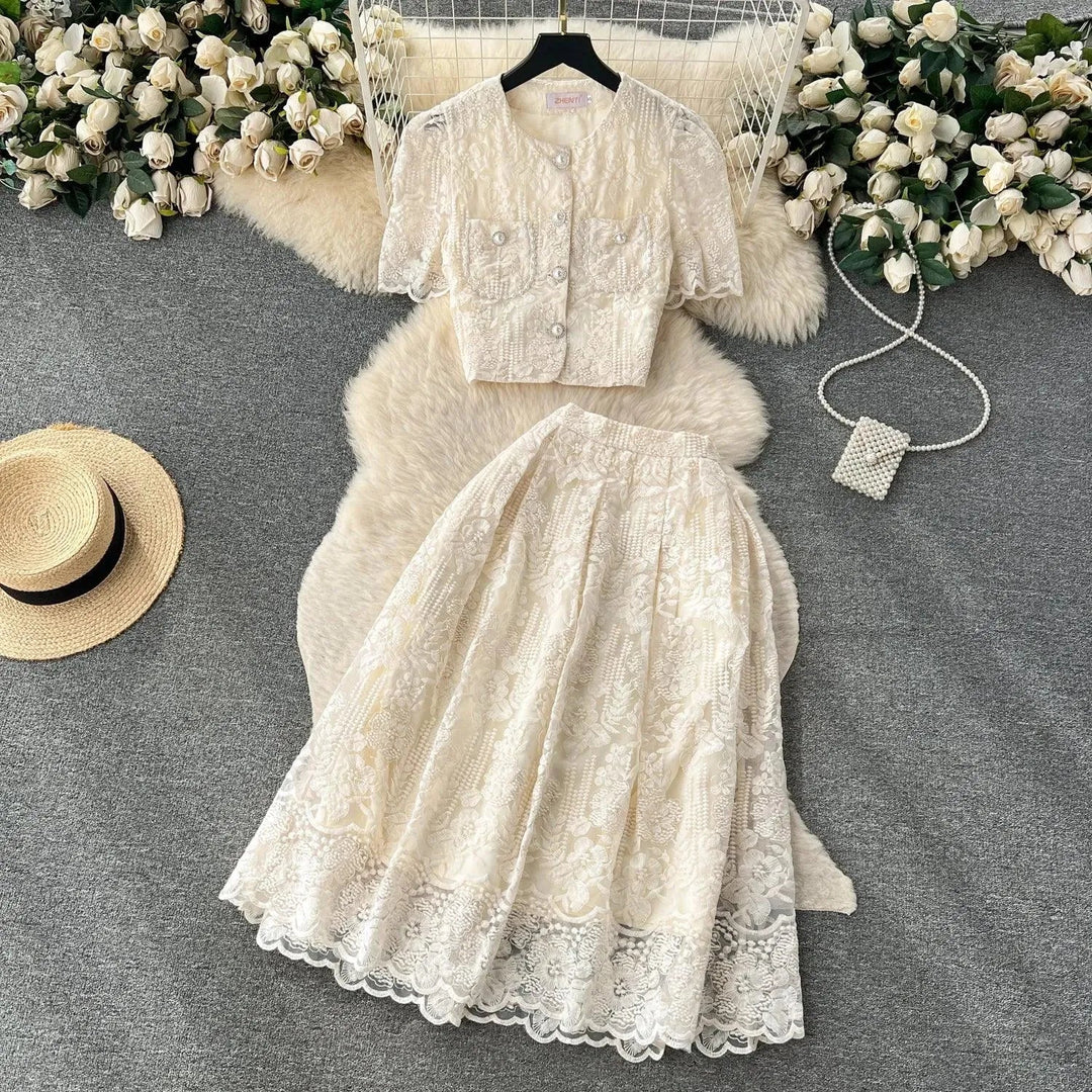 Levoire | Mode Robe Chemise avec des manches bouffantes Abricot