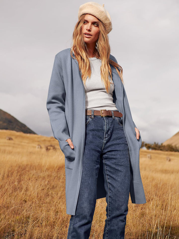 Levoire | Nouveau manteau de mode à revers Gris clair