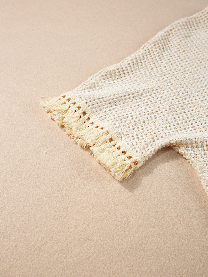 Levoire | Franges T-Shirt Col Rond Et Ensemble Shorts