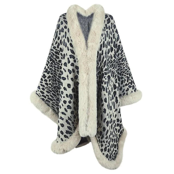 Levoire | Gilet pour femmes avec une cape et des bretelles en fourrure Abricot Taille moyenne