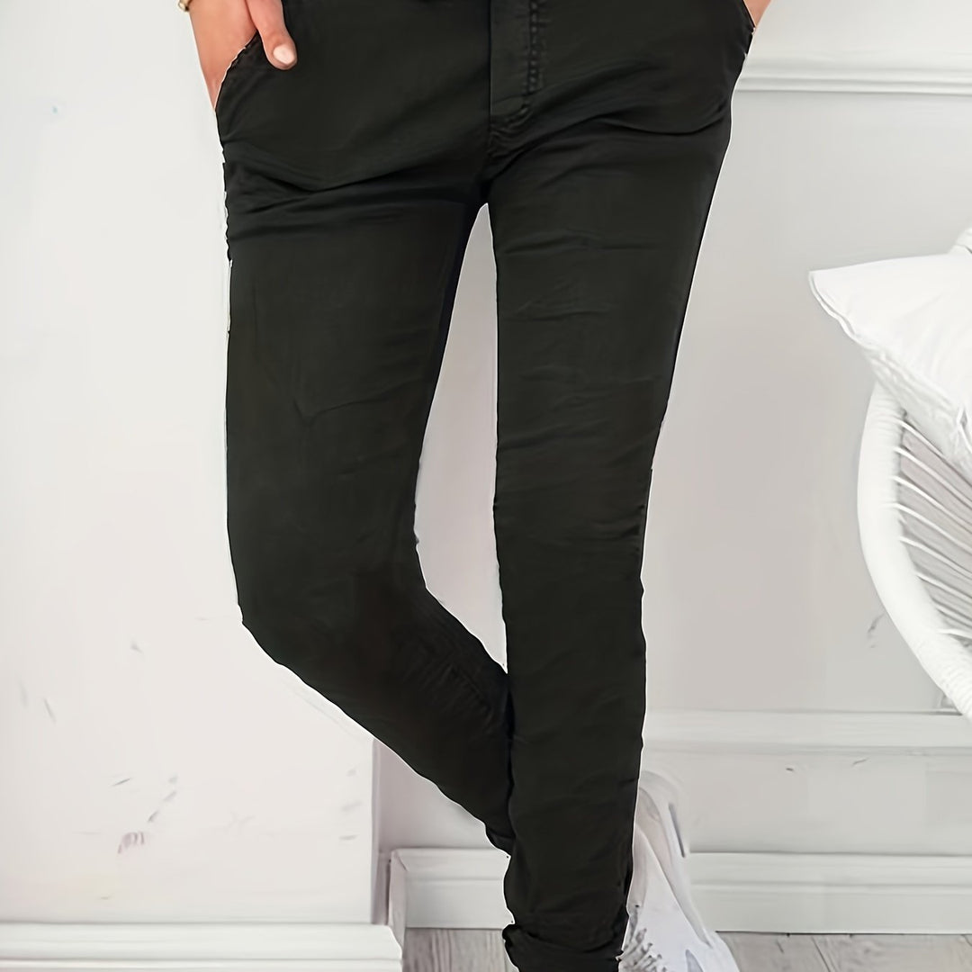 Levoire | Rennot Couleur Pantalons Avec Poches Noir