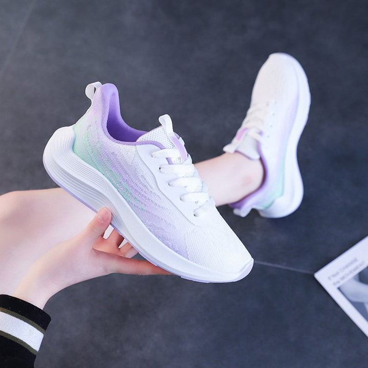 Levoire | Baskets de Course Orthopédiques avec Amorti Extra Doux et Support Idéal pour Tous Blanc Violet
