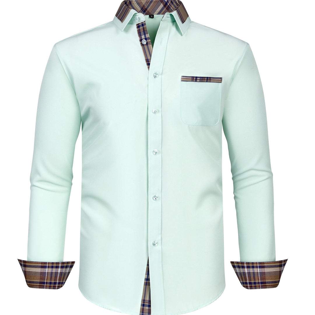 Levoire | Chemise Fine Adaptée Aux Affaires Avec Col À Carreaux