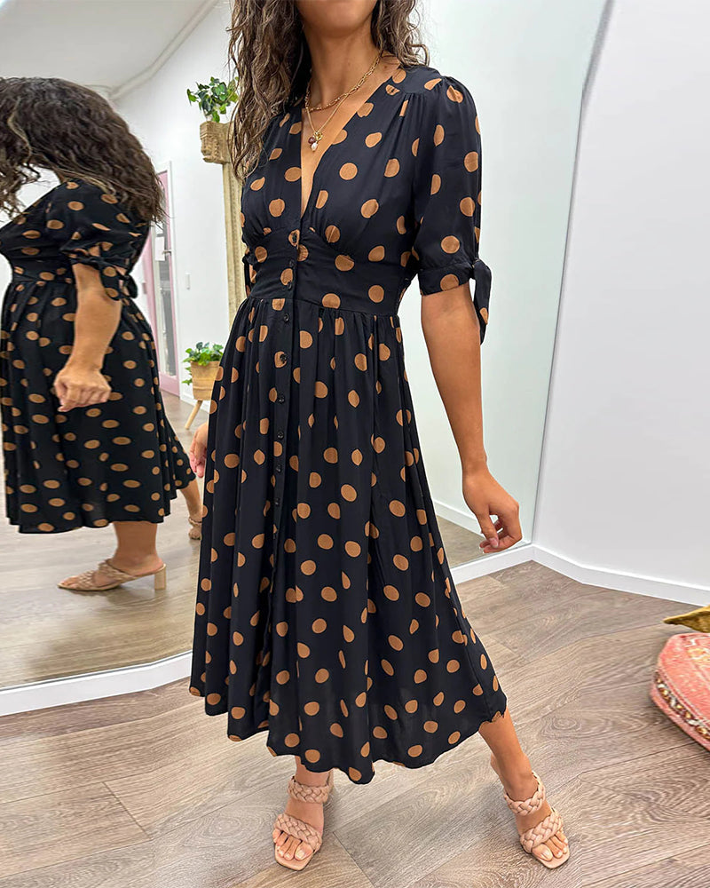 Levoire | Robe midi fleurs colorées