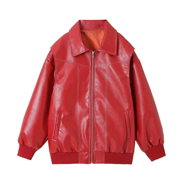 Levoire | Veste De Vendange Stylée Avec Fermeture Éclair Et Poches Rot