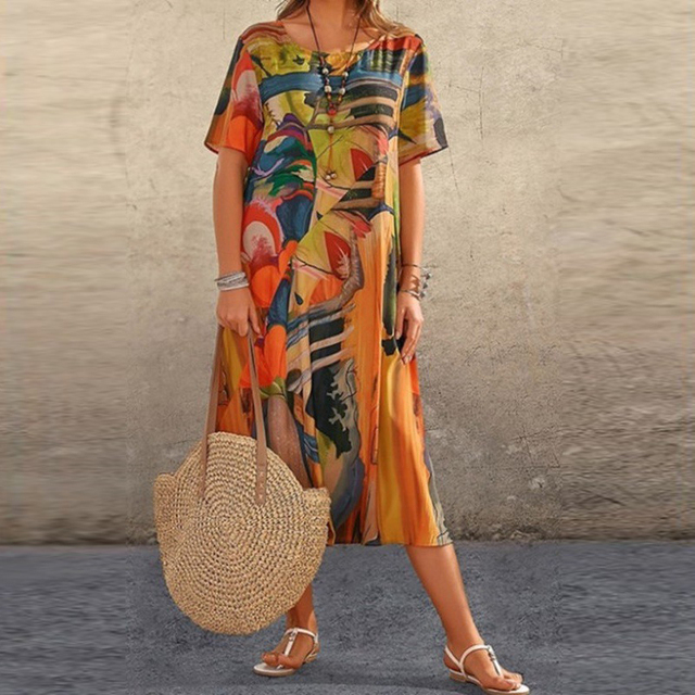 Levoire | Robe Raffinée Et Tendance Orange