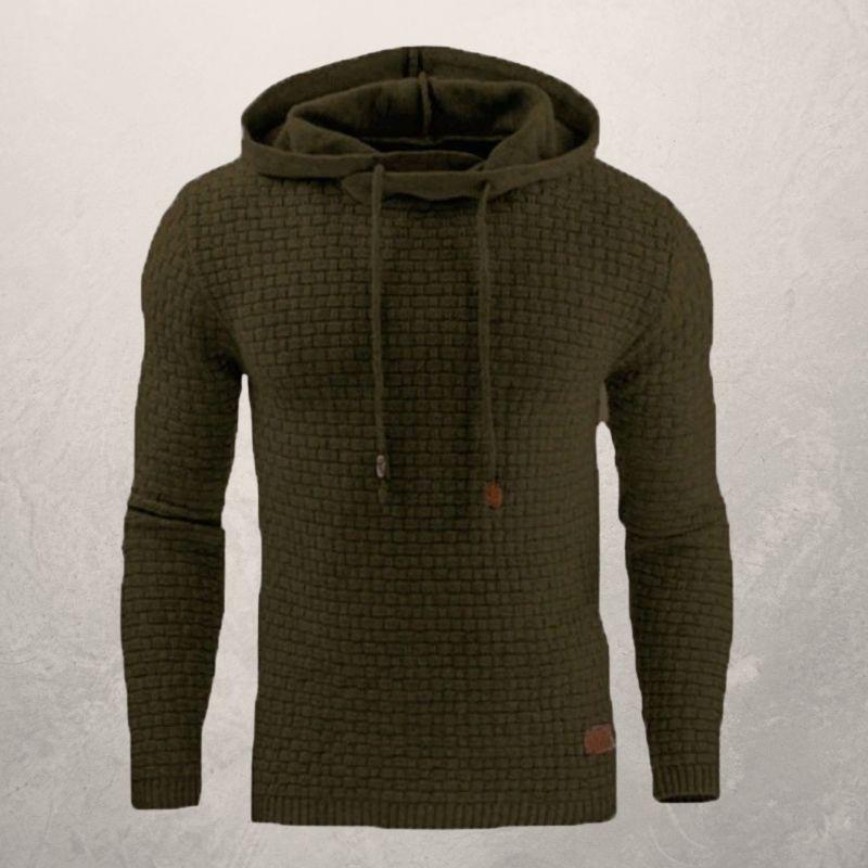 Levoire | Sweater À Capuche Design Sportif Pour Hommes Vert olive