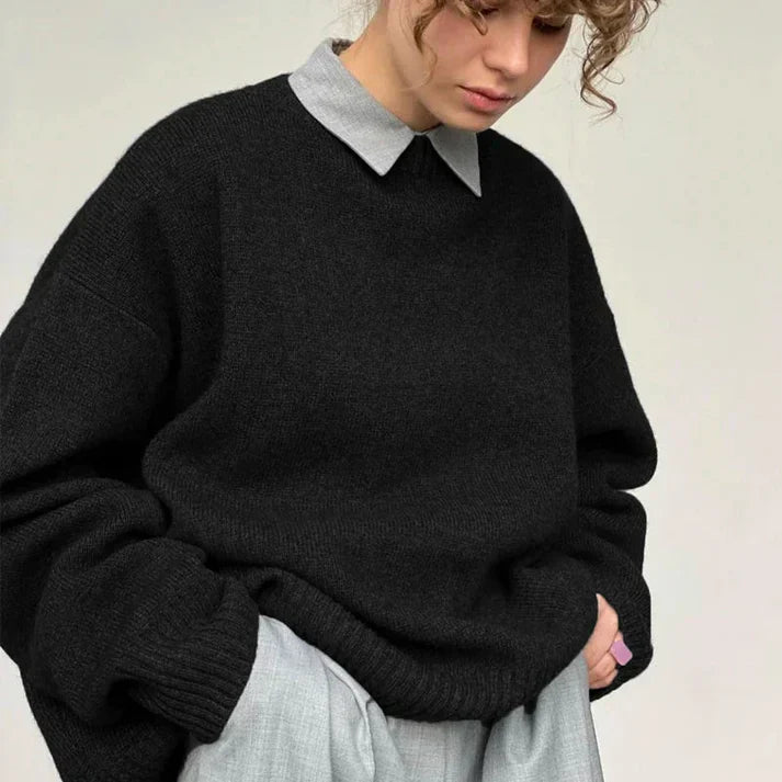 Levoire | Pull Doux Col Roulé Femme Noir