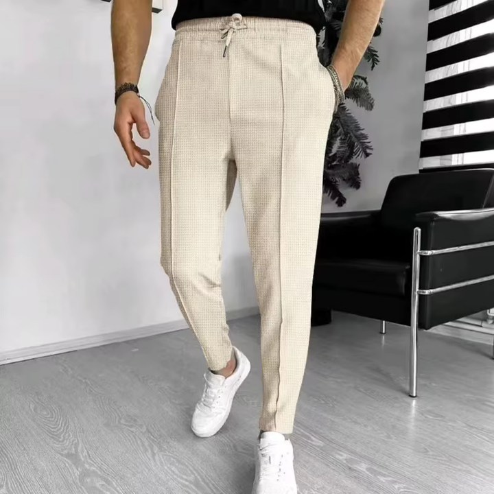 Levoire | Pantalons Chinos Élégants Pour Hommes Avec Une Taille Confortable Beige