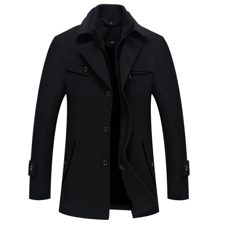 Levoire | Veste Dain Élegante Pour Hommes Noir