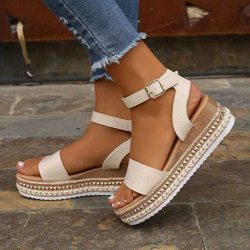 Levoire | Sandales De Luxe Avec Sangles Pour Femmes Beige