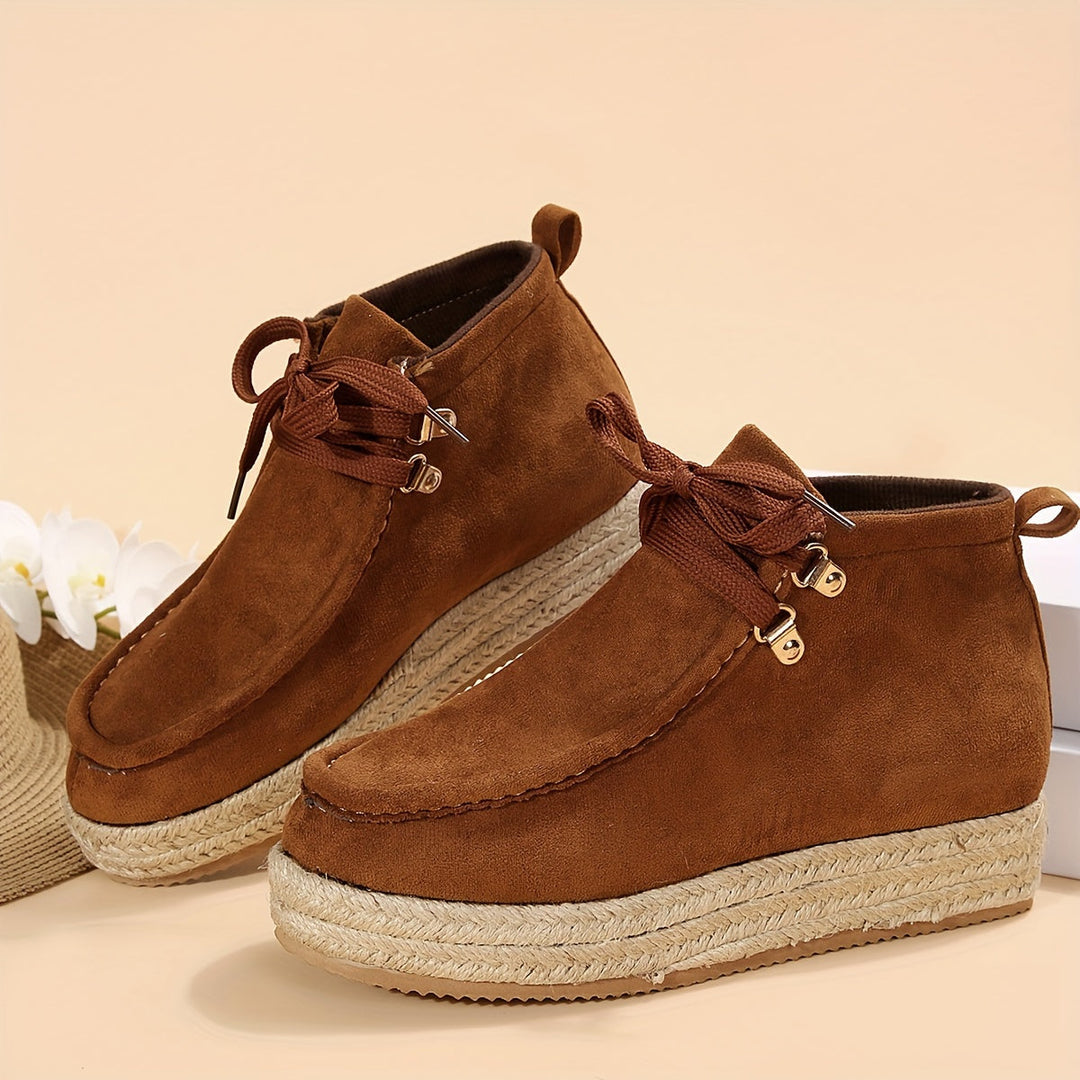 Levoire | Bottines À Lacets Bordeaux Pour Femmes