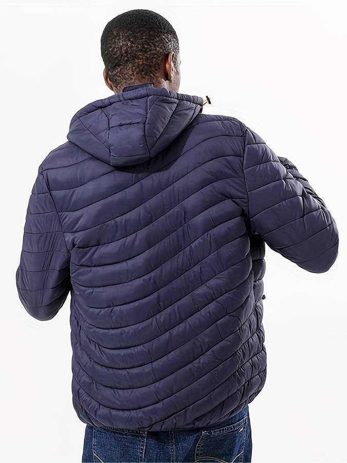 Levoire | Manteau Long Avec Capuche Boutonnée Et Poches Chauffantes