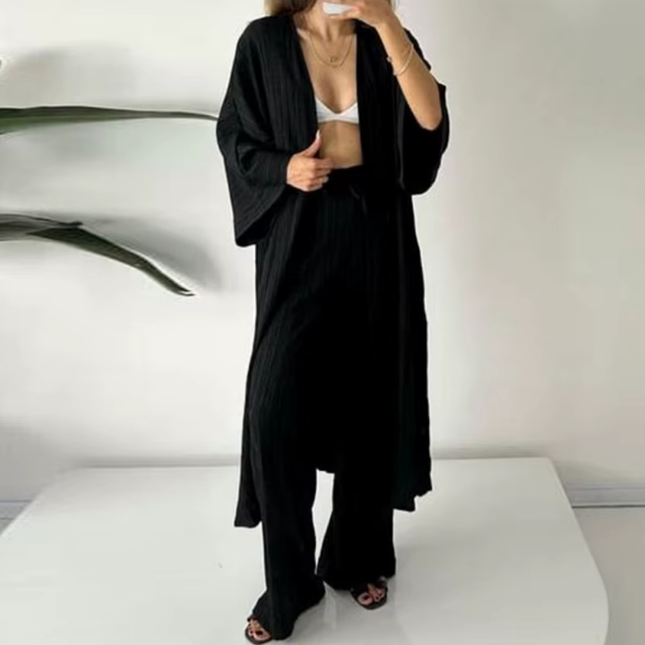 Levoire | Ensemble Élégant À Deux Pièces Pour Un Look Moderne Noir