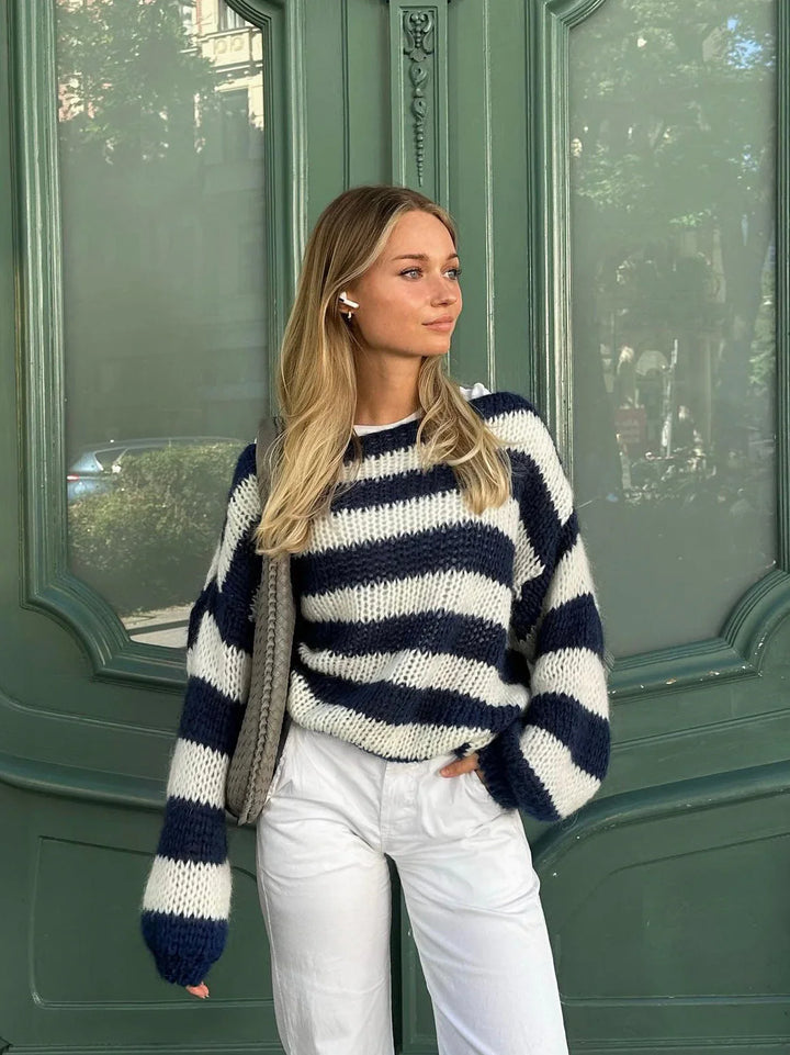 Levoire | Pull En Tricot Rayé