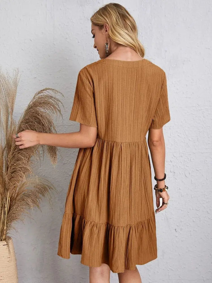 Levoire | Robe D'Été Stylée À Décolleté En V