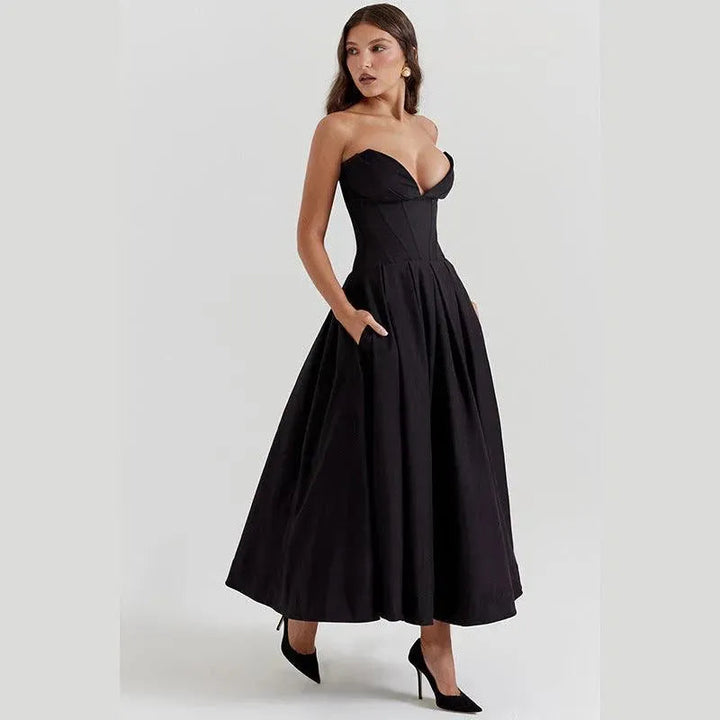 Levoire | Robe longue à bretelles Noir