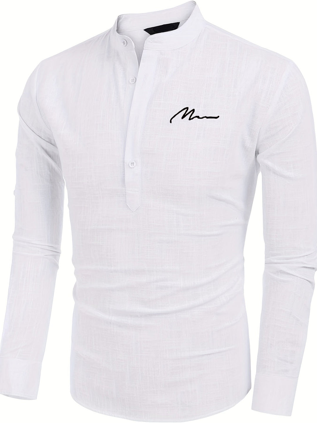 Levoire | Retro Pellavasekoite Henley-Shirt À Manches Longues