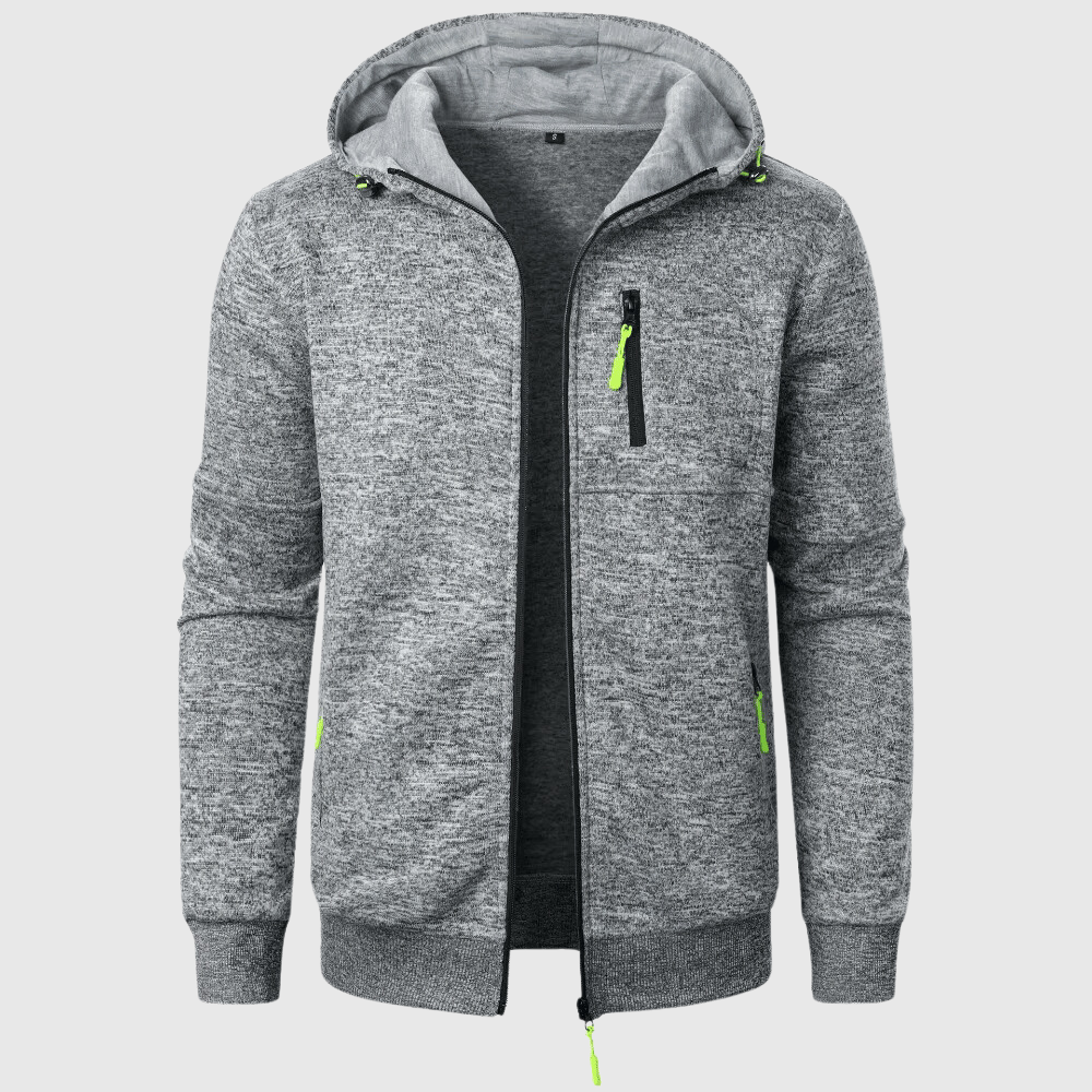 Levoire | Veste En Polaire Pour Hommes Avec Fonctionnalité Sportive Gris clair