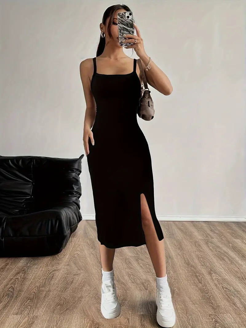 Levoire | Élégantes, Sans Manches, Robe Cami Étroite
