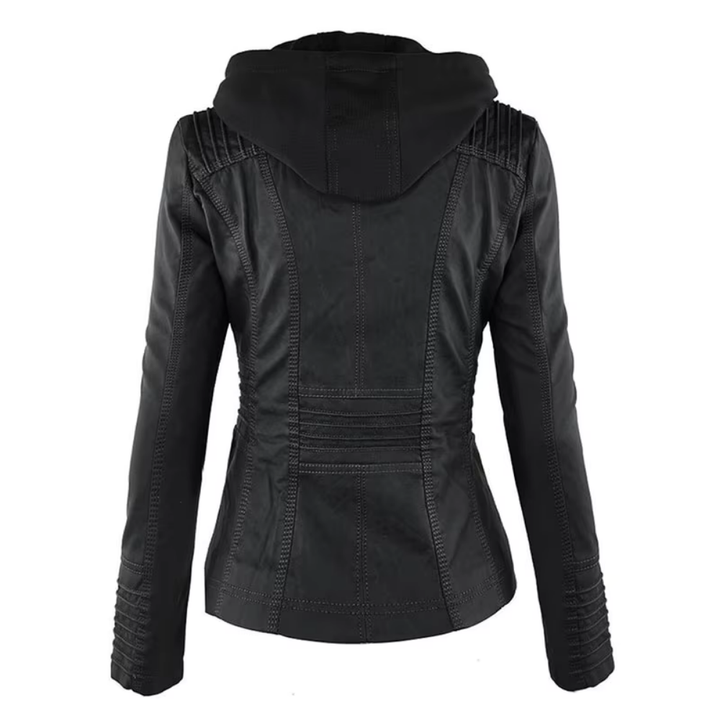 Levoire | Veste En Cuir Avec Capuche Pour Un Look Rock