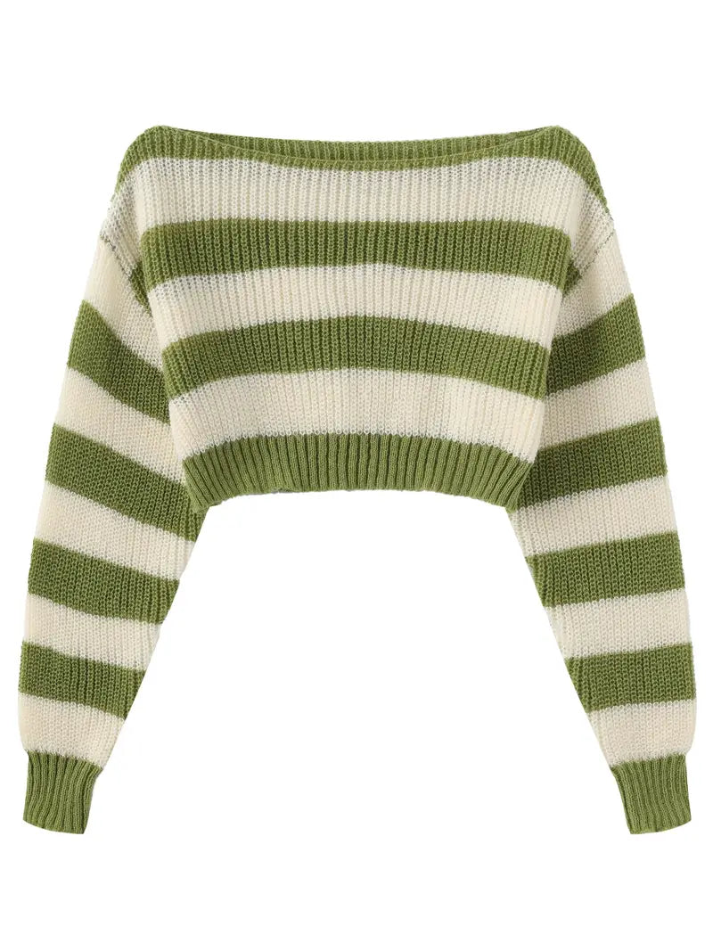 Levoire | Lyhyt Jersey Pyöreäkauluspaita Inspiroitunut Y2K Tyylistä Naisille Matcha väri