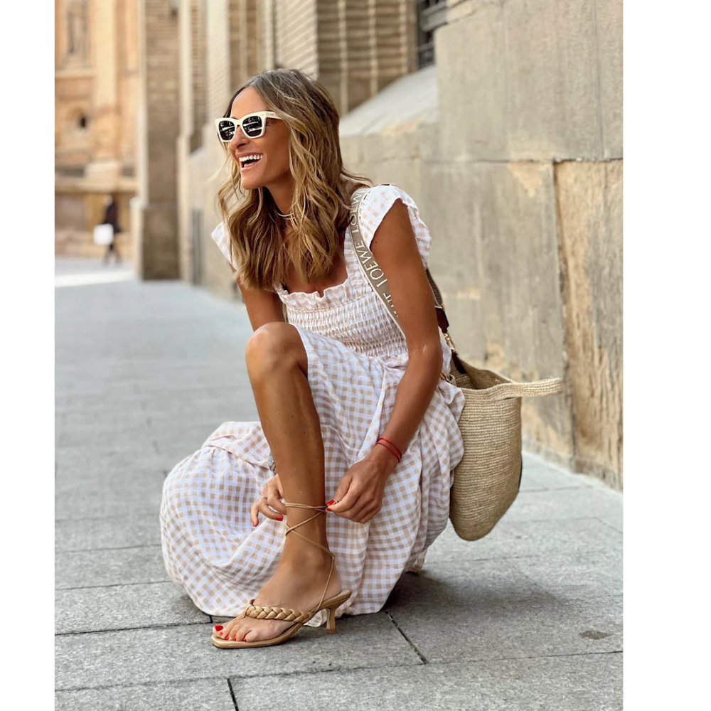 Levoire | Robe Maxi Avec Volants Pour Femmes