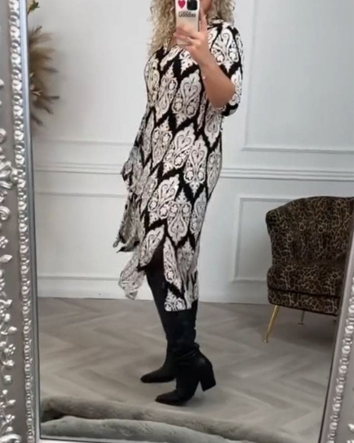 Levoire | Robe Élégante Avec Des Fentes Latérales Chic