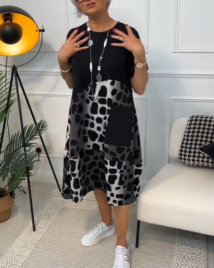 Levoire | Robe À Manches Courtes Avec Col Rond