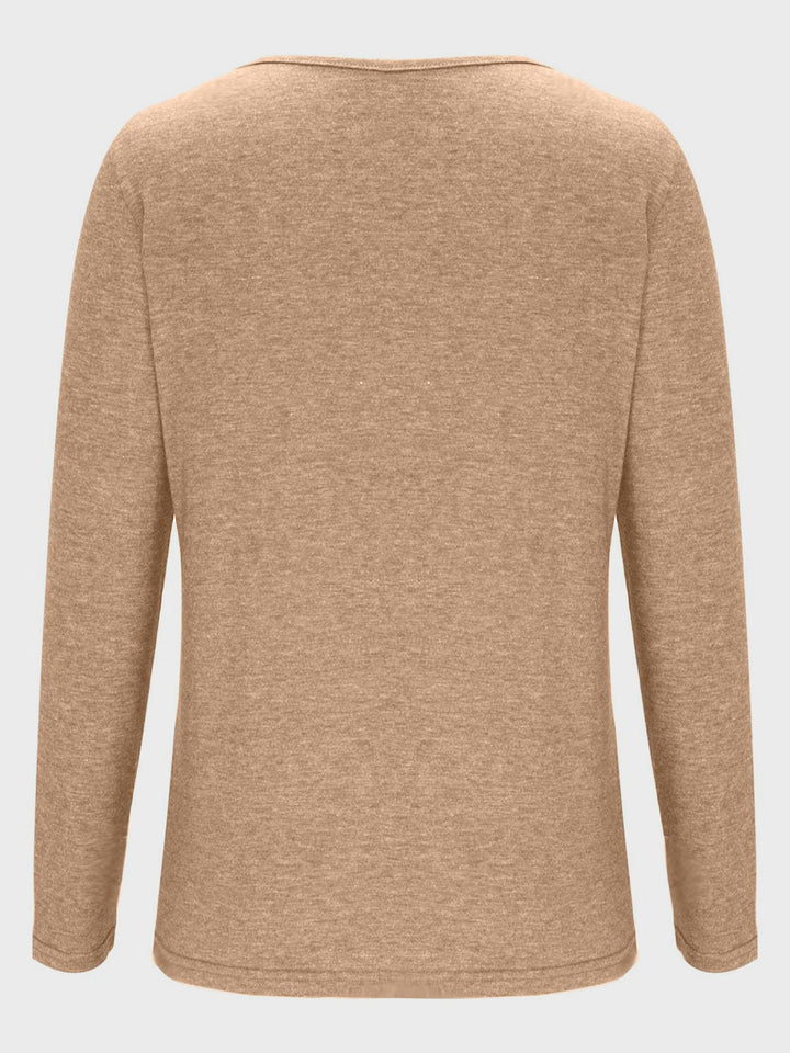Levoire | Risti V-neck Long Sleeve T-shirt