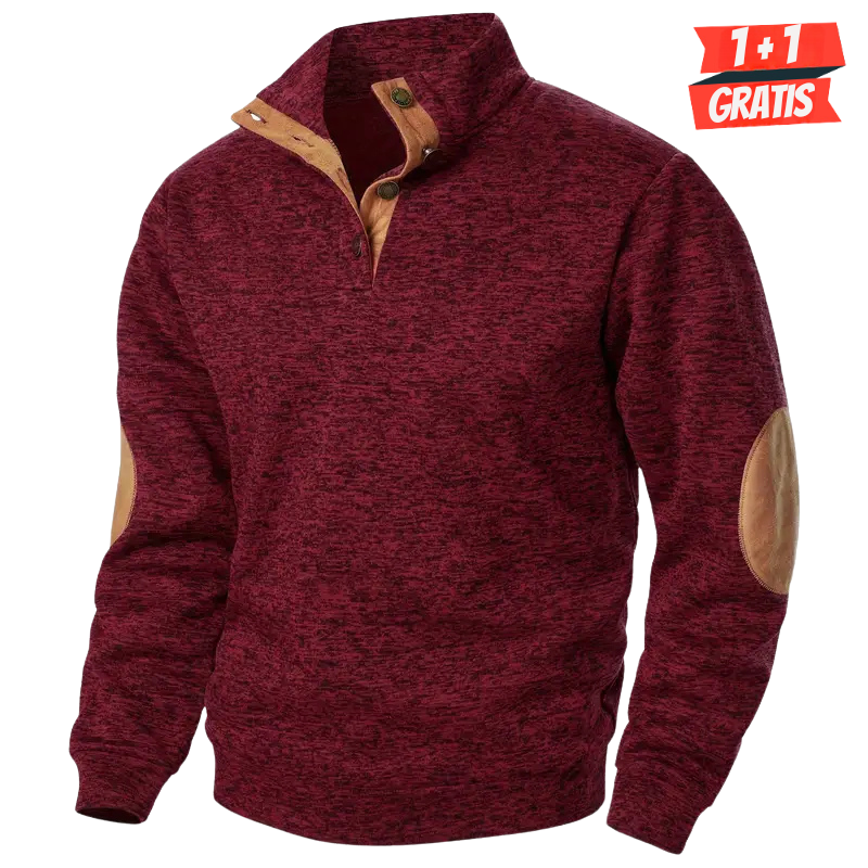 Levoire | Pull D'Hiver Pour Hommes Bourgogne