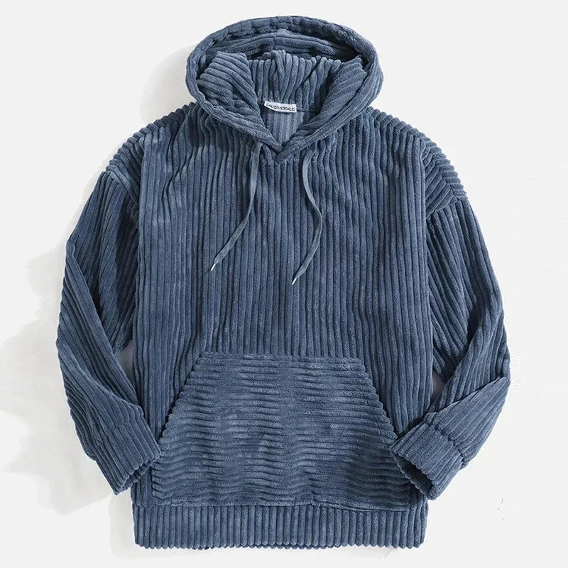 Levoire | Sweat À Capuche Confortable Pour Hommes Bleu