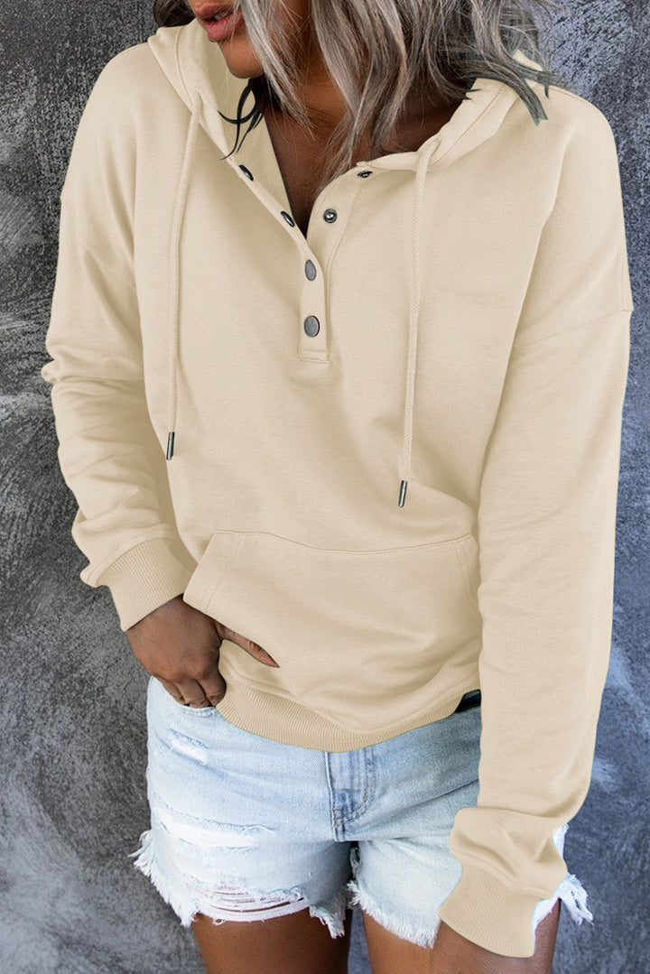 Levoire | Sweat À Capuche En Fleece Avec Détails En Bouton