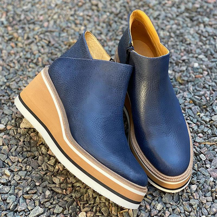 Levoire | Chaussures Confortables Avec Talons Bleu