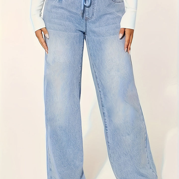 Levoire | Jeans De Randonnée Avec Taille Élastique Bleu moyen