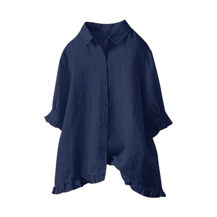 Levoire | Chemise Légère Grande Taille Avec Des Détails Ludiques Bleu marine