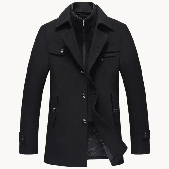 Levoire | Veste En Mélange De Laine Intemporelle Musta