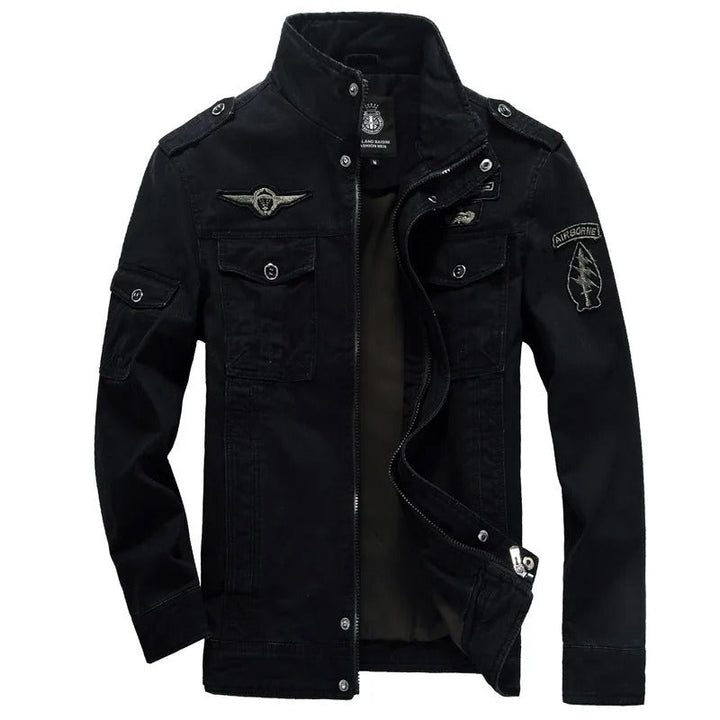Levoire | Veste D'Automne Style Militaire Noir