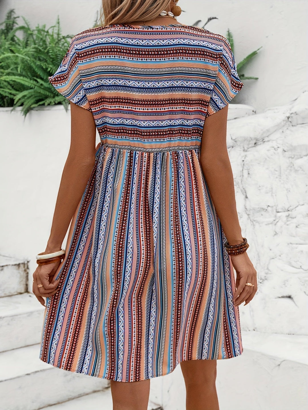 Levoire | Robe De Style Boho Rayée