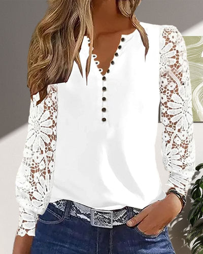 Levoire | T-Shirt À Manches En Dentelle