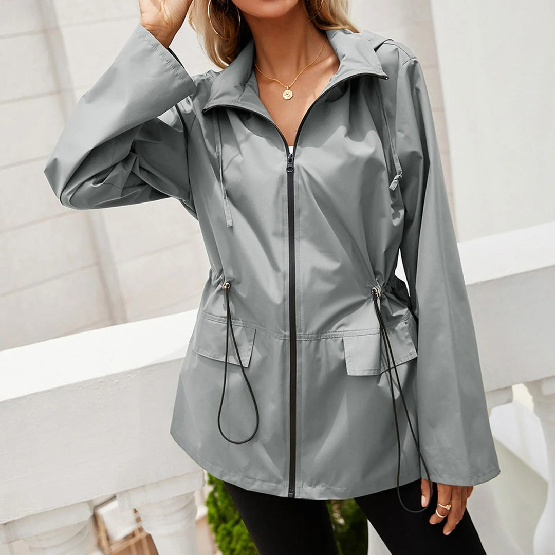 Levoire | Veste À Capuche À Manches Longues Avec Zip Et Poches Gris