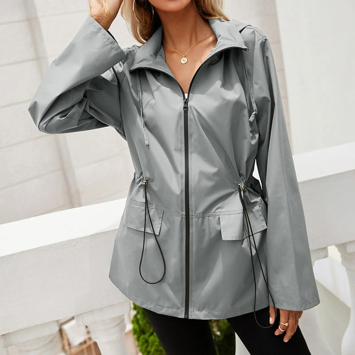 Levoire | Veste À Capuche À Manches Longues Avec Zip Et Poches Gris