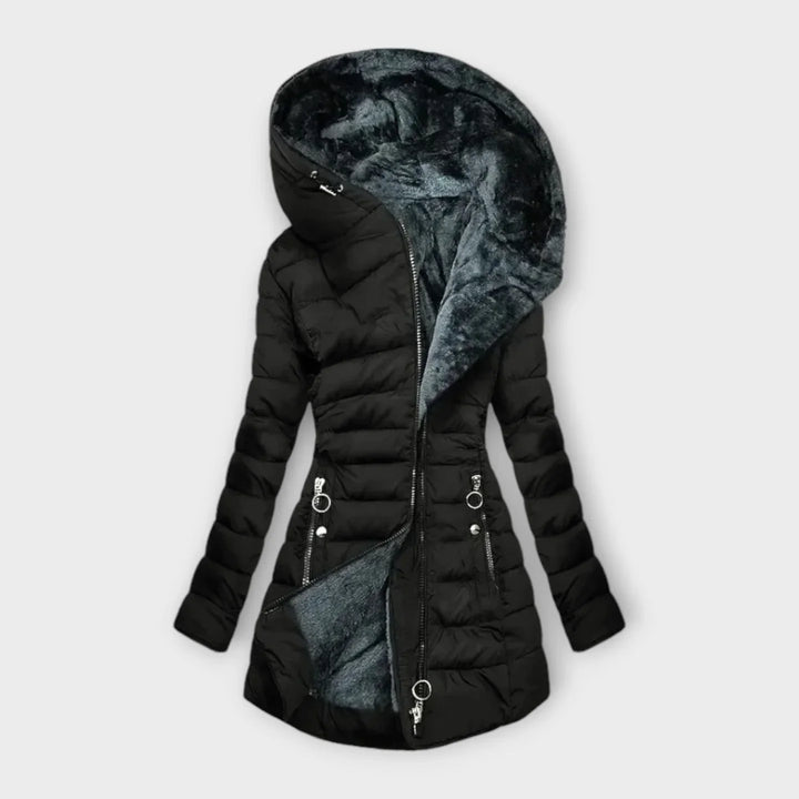 Levoire | Veste Doublée En Cuir Doux NOIR