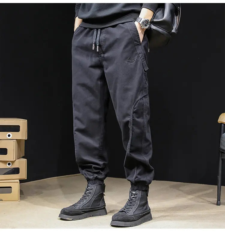 Levoire | Pantalon En Coton Classique Pour Hommes Noir