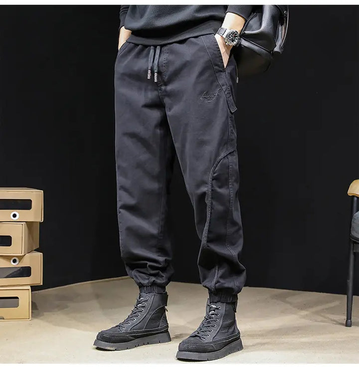 Levoire | Pantalon En Coton Classique Pour Hommes Noir