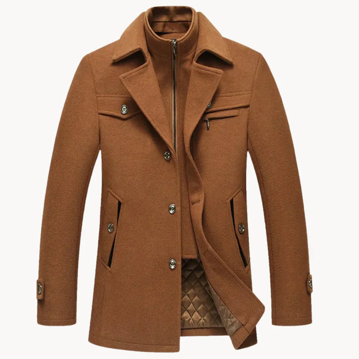 Levoire | Veste En Mélange De Laine Intemporelle Braun