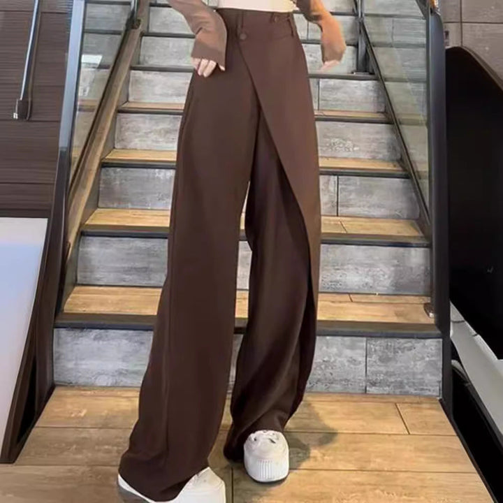 Levoire | Pantalon Baggy Asymétrique Café