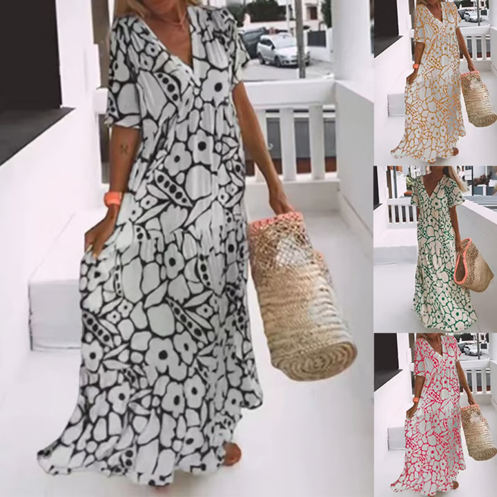 Levoire | Robe Maxi D'Été Avec Imprimés Floraux