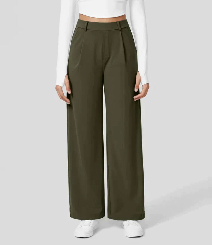 Levoire | Pantalon Palazzo Évasé Taille Haute Pour Femmes