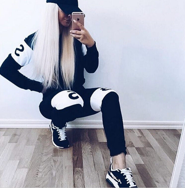Sweat sportif pour femmes avec lettres modernes et coupe décontractée Levoire